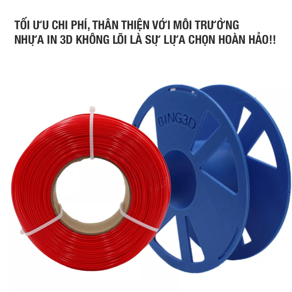 Nhựa in 3D BING3D PLA-F 1kg, vật liệu in chính hãng, nhựa in PLAF PETG PLA+, Cloud 7