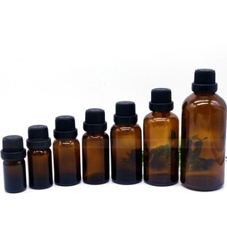 Lọ Đựng Tinh Dầu Nhỏ Giọt Nắp Đen Đầu To Thủy Tinh 20ml/30ml Nắp Đen - Chai Thủy Tinh Nắp Vặn - Lọ Chiết Tinh Dầu