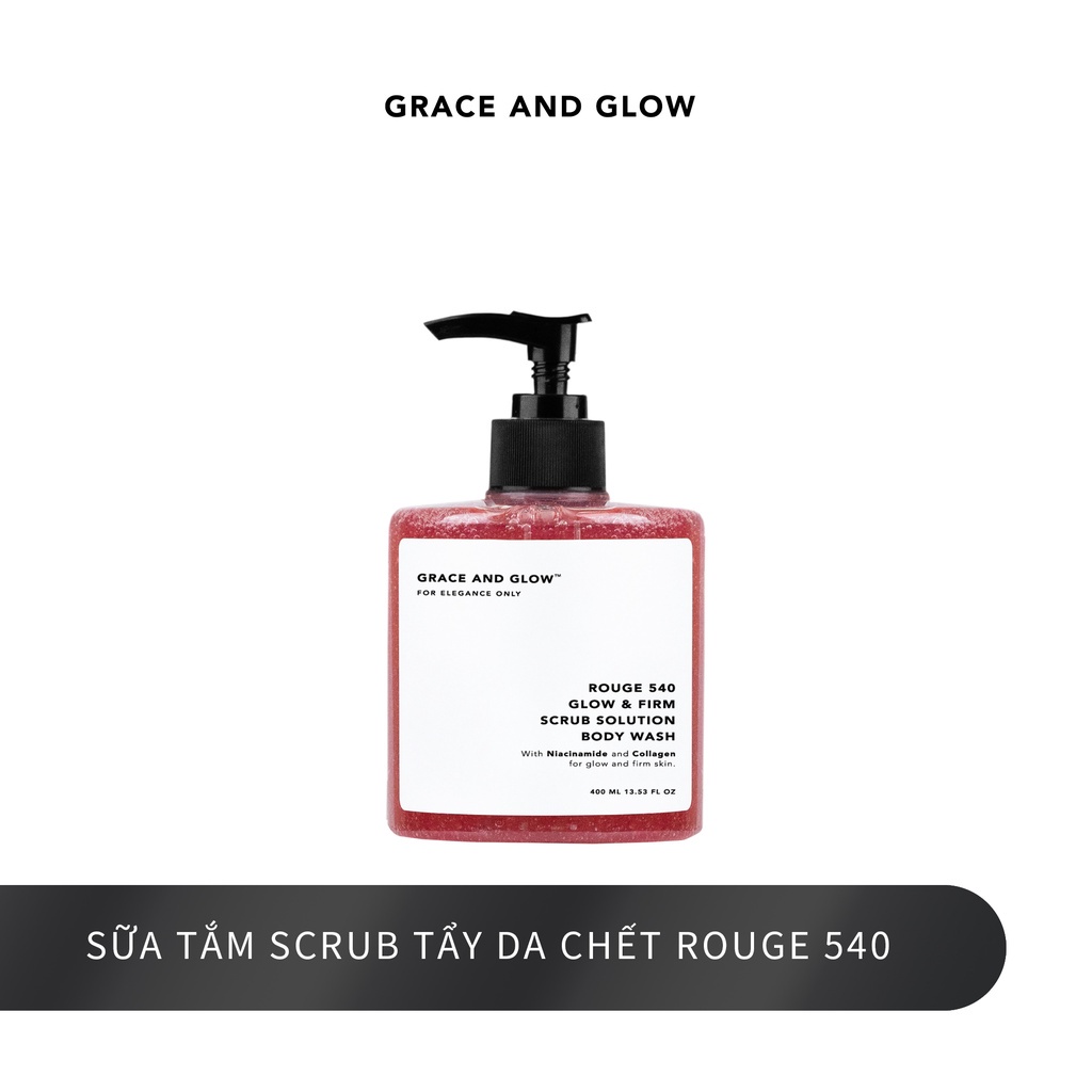 Sữa Tắm Trắng Da Dưỡng Ẩm Tẩy Da Chết Grace and Glow Body Wash (400ml) | BigBuy360 - bigbuy360.vn