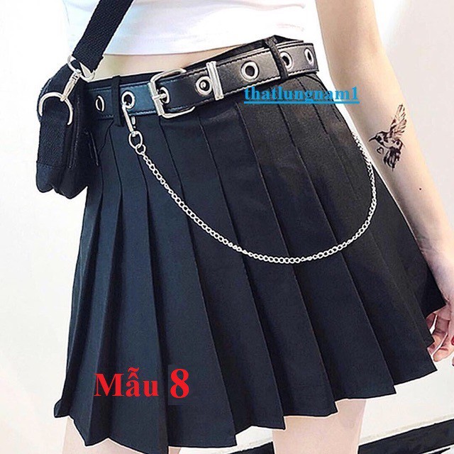 10 mẫu thắt lưng kèm chain - xích HOT nhất 2019