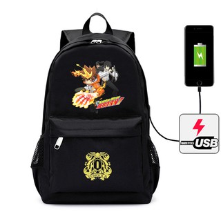 Balo Katekyo HITMAN REBORN nam nữ,có ngăn chống trộm tiện lợi, cổng nối usb bên ngoài, chất liệu siêu bền đẹp