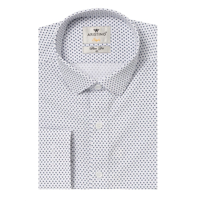 Áo sơ mi nam dài tay ARISTINO sợi sồi mềm mát from slim ALS54808