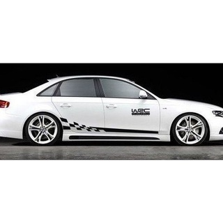 Logo decal tem xe thương hiệu WRC độc đáo