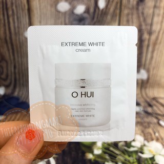 [ DATE MỚI NHẤT ] Sample Kem Dưỡng Trắng Chống Lão Hóa Da OHUI Extreme White Cream 1ml