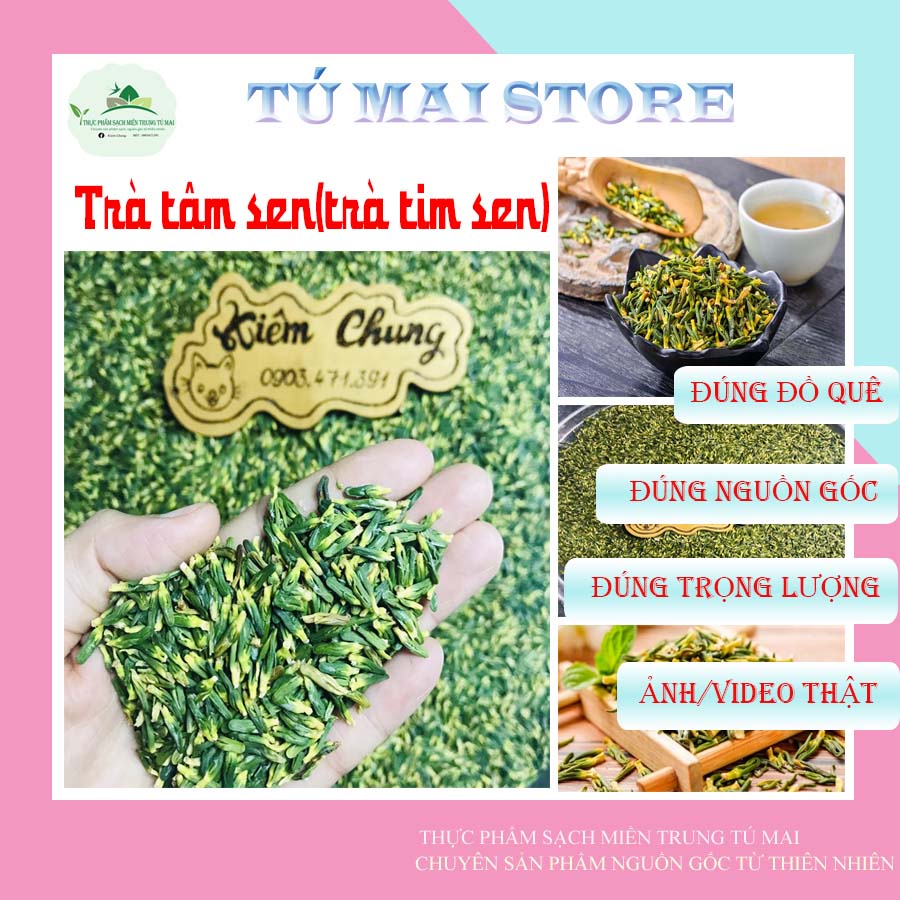 Trà Tâm Sen 🌺 Làng Sen Trà Lý - Quảng Nam 🌺 giúp thanh nhiệt, giải độc, dễ ngủ.