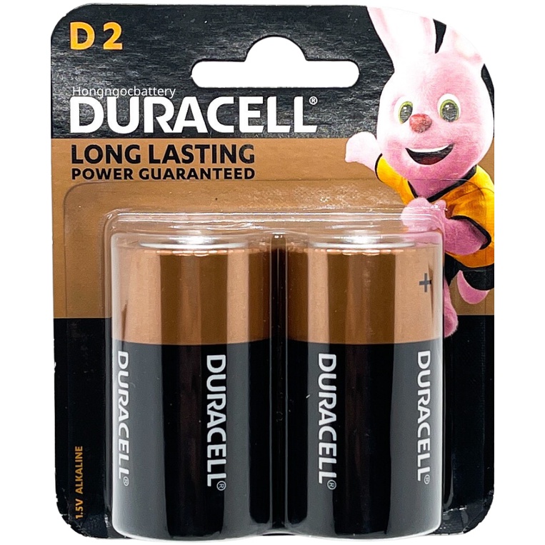 Vỉ 2 viên Pin Đại DURACELL Alkaline 1,5V - Hàng chính hãng