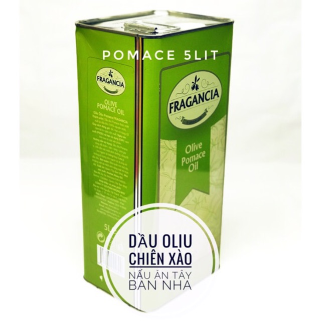 Dầu oliu chiên xào rán nấu ăn Oliu Pomace Fragancia (5Lit)