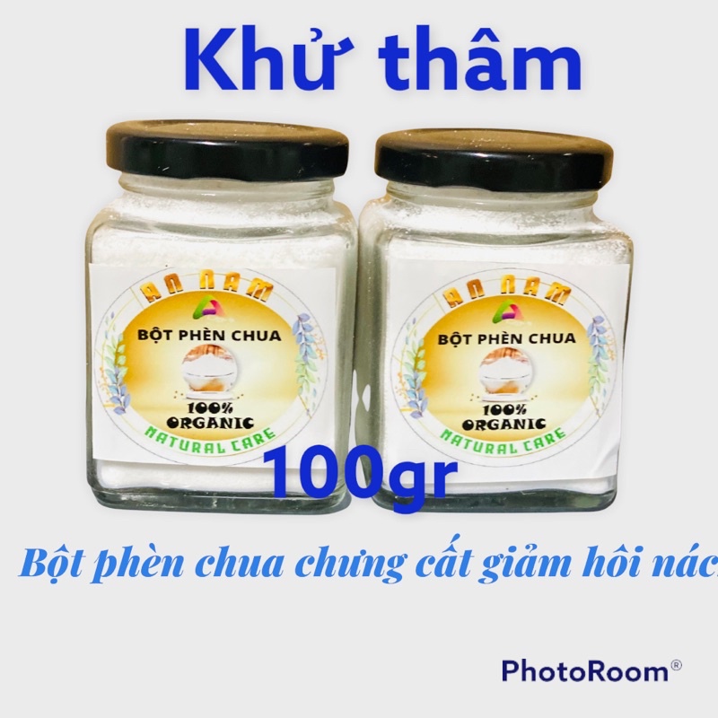 Hộp 100gr Bột phèn chua chưng cất