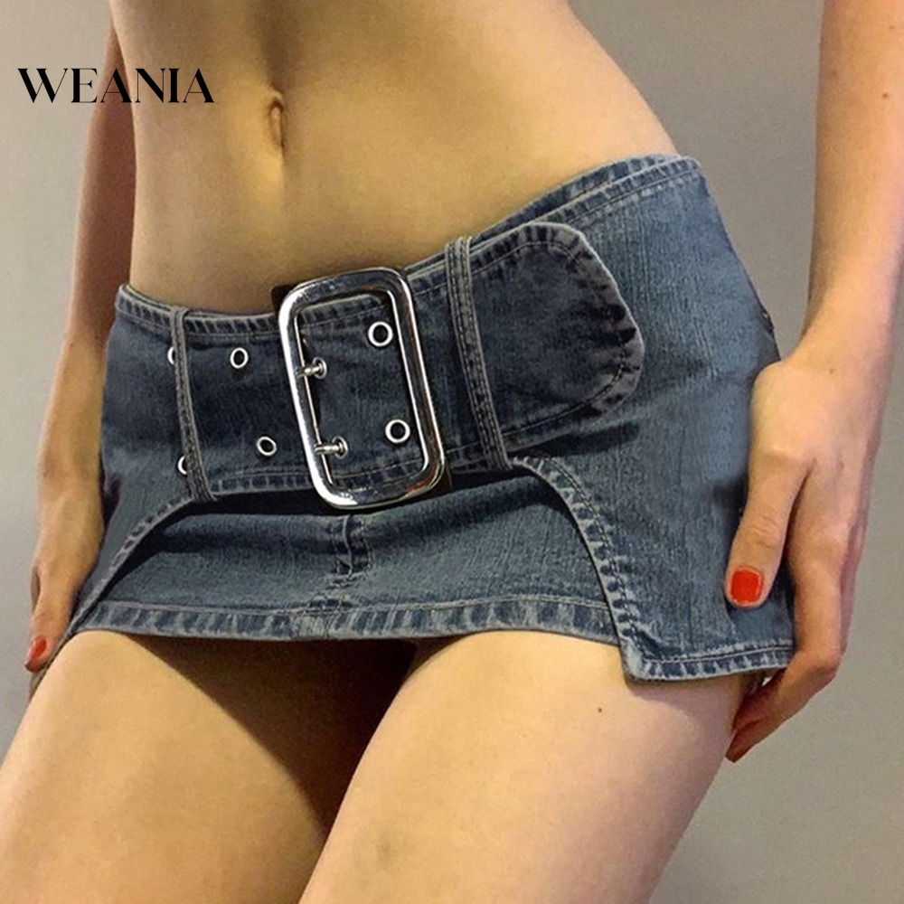 Chân Váy Denim Phối Nút D0401