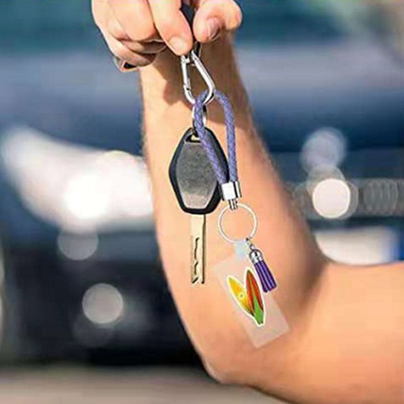 Móc Chìa Khóa Bằng Acrylic Bện DIY