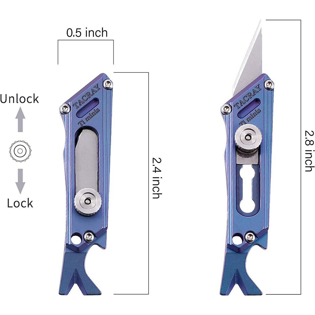 Móc khóa tacray titanuim mini ti prybar