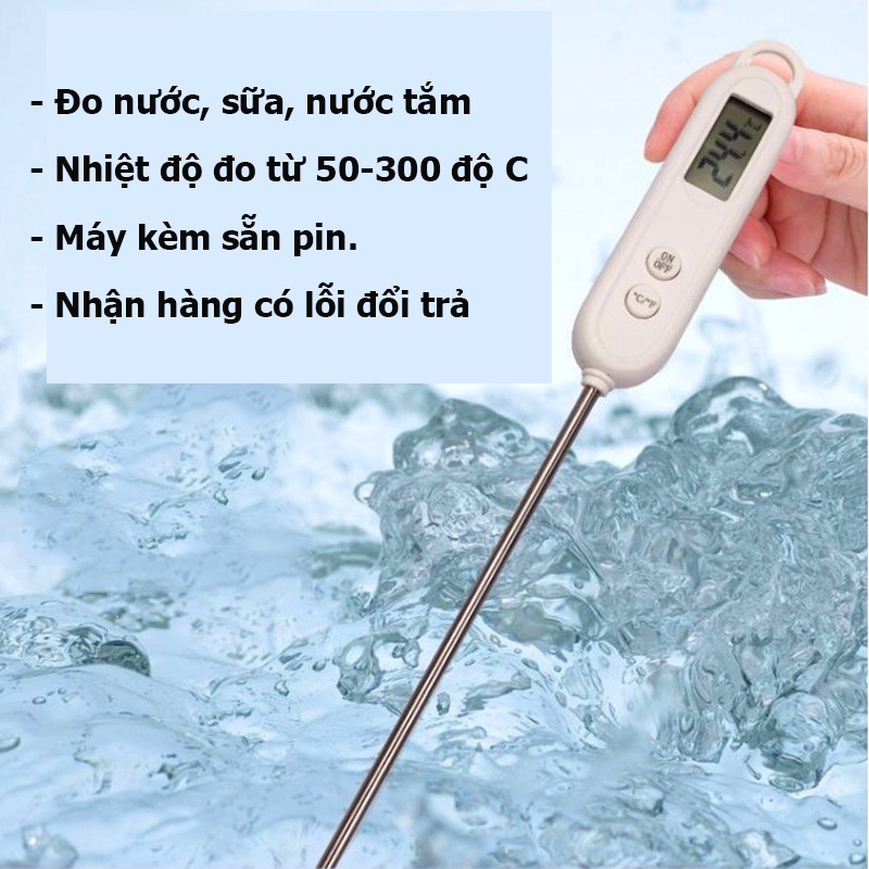 Nhiệt kế đo nước pha sữa, nước tắm tiện lợi cho trẻ em chất liệu cao cấp