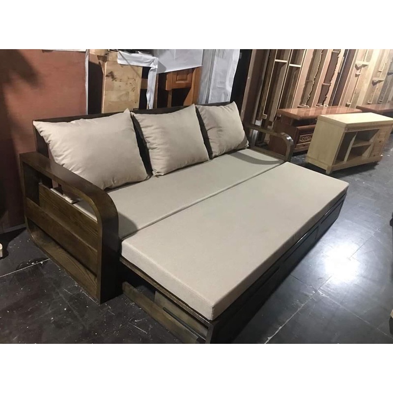 giường sofa gỗ 1m8x1m4