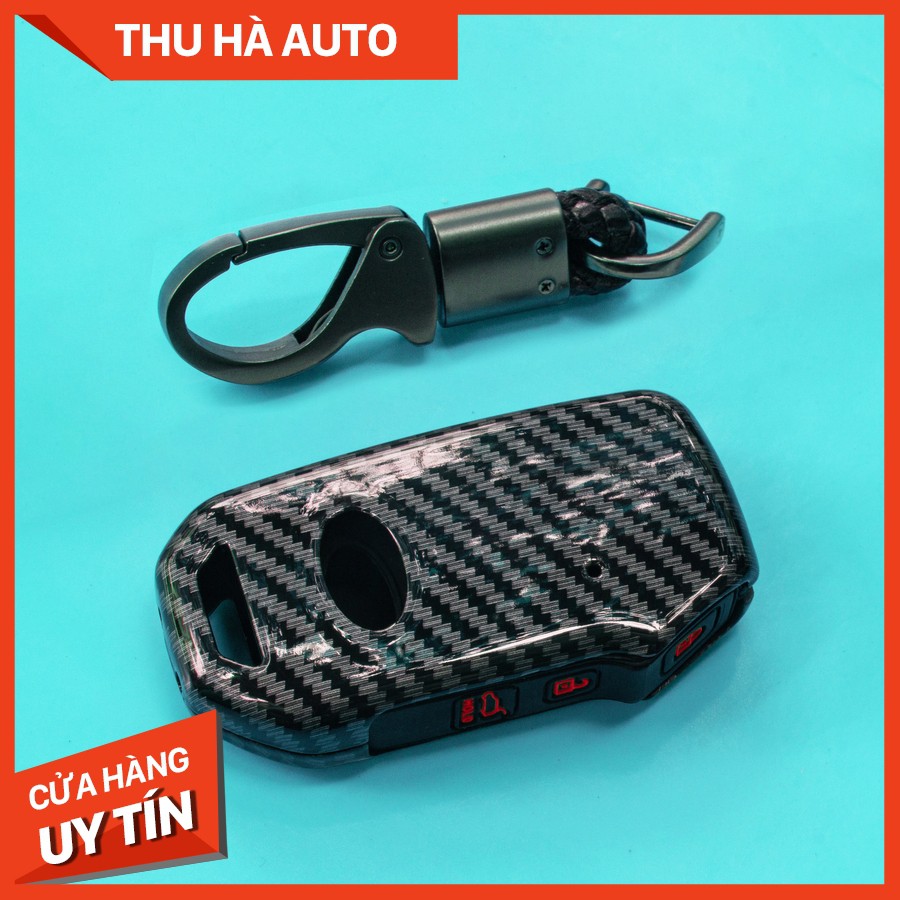 Ốp chìa khóa vân cacbon - toyota - CAMRY-INNOVA-FORTUNER - 2014-2018 - rav4 (4 nút)