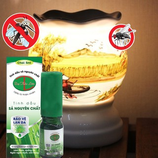 Tinh dầu sả chanh, chống muỗi, xông phòng, khử khuẩn 100% tự nhiên, nguyên chất lọ 5ml Dạ_Thảo_Liên