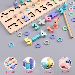 Đồ Chơi Câu Cá Toán Học Nam Châm Cho Bé