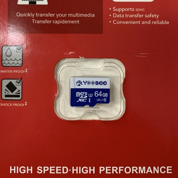 Thẻ nhớ Yoosee 64GB tốc độ cao up to 100MB/s hỗ trợ quay video full HD, video 2K, video 4K | BH 60 Tháng | BigBuy360 - bigbuy360.vn