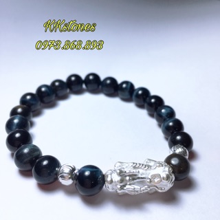 Vòng phong thuỷ mix tỳ hưu cho mệnh thuỷ- mộc 8 -12ly