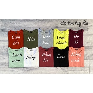 Áo thun body CỔ TIM - TAY DÀI