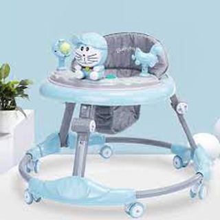 Xe tròn tập đi cho bé 2IN1 BABY WALKER 619M xe lôi quay tròn 6 bánh xoay 360 độ