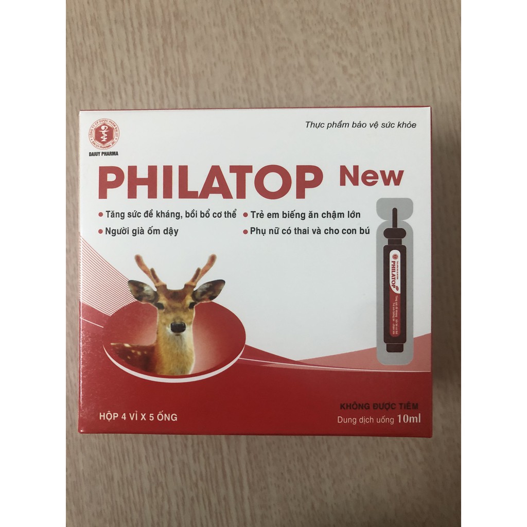 (Rẻ nhất) PHILATOP con hươu ống nhựa hộp 20 ống (Date mới nhất)