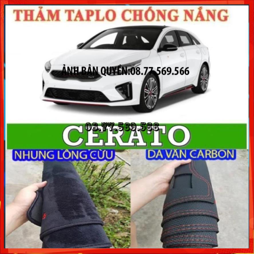 THAM TAPLO DA VÂN GỖ KIA CERATO THẢM LÓT TAPLO 3 LỚP CHỐNG NÓNG XE HƠI Ô TÔ NHUNG LÔNG DA CARBON BẢO HÀNH 12 THÁNG