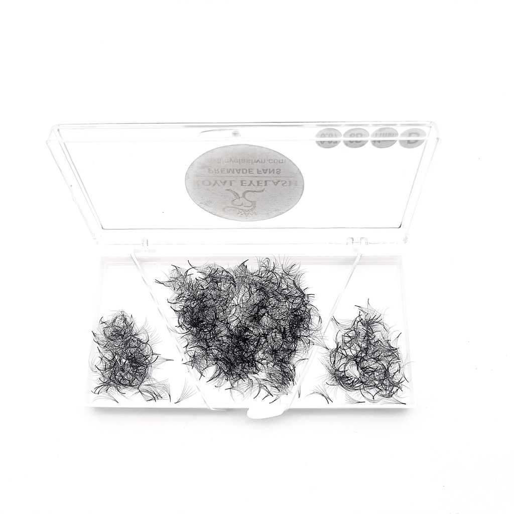 Mi Fans Sẵn 6D ROYAL EYELASH Lông Chồn Cao Cấp / 500 - 1000 fans / C,CC,D / 0.07