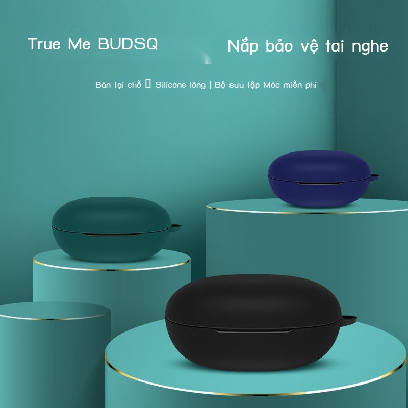 Vỏ Bảo Vệ Hộp Sạc Tai Nghe Zhenwe budsq Bằng Silicon Mềm Hình Trái Tim Ốp
