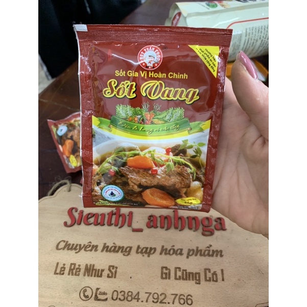 Sốt Gia Vị Hoàn Chỉnh Sốt Vang Huy Tuấn Food 55g