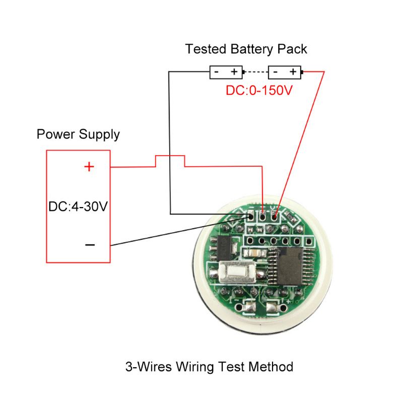 Vôn Kế Kỹ Thuật Số DC 0-150V 12V/24V/60V/96V