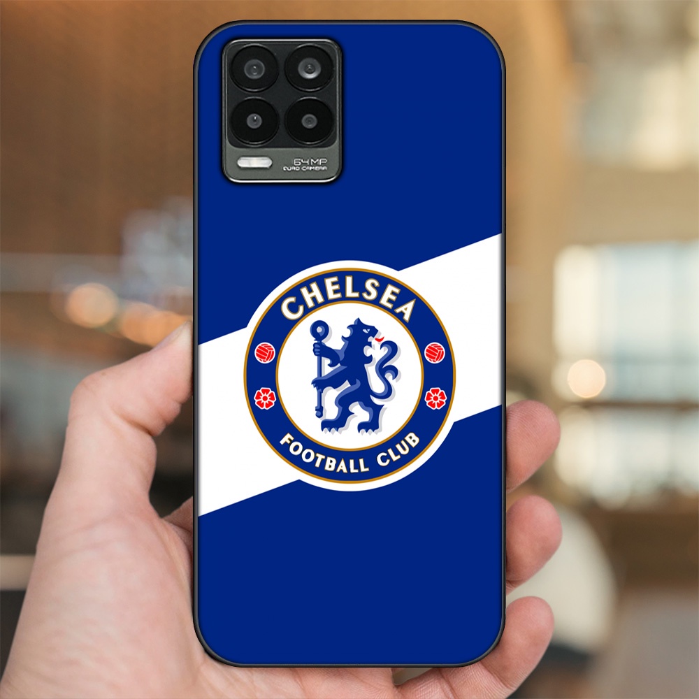 Ốp lưng Realme 8, 8 Pro viền đen in hình Chelsea FC