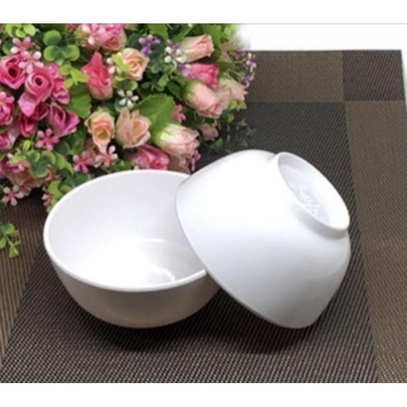 10 BÁT CƠM MÀU TRẮNG NHỰA MELAMINE FATACO VIỆT NAM