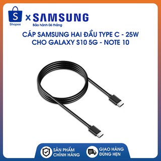 Cáp Sạc Cho Samsung S10 25w Chính Hãng Type-c to Type-c  ( Tặng Kèm Dây Cuốn Sạc )