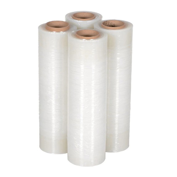 Màng Pe quấn hàng 500mm x 300m x 2.5Kg loại dày 17mic giá tốt, tiêu chuẩn công nghiệp