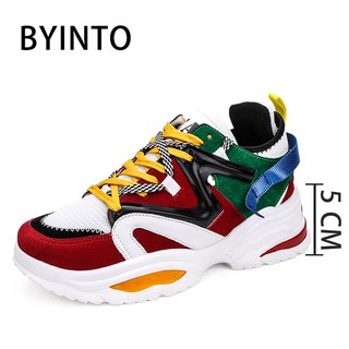 Big Size 35-41 2022 Fashion Women Running Shoes Breathable Chunky Colorful Sneakers Gym Sport Footwear for Female Tennis Jogging Shoes Footwear