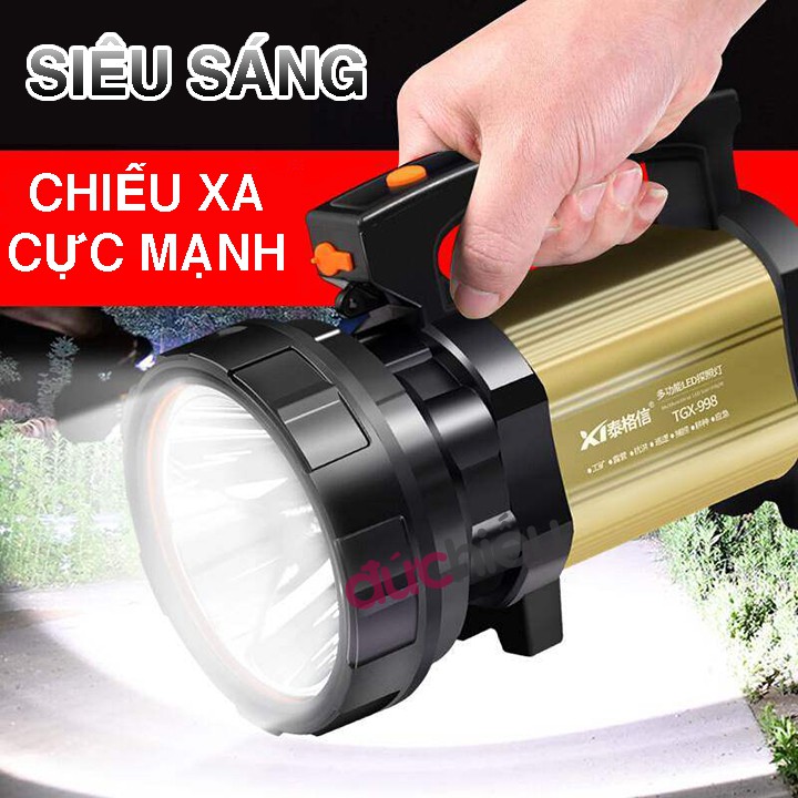 [ Sáng cực mạnh ] Đèn pin siêu sáng chống nước chiếu xa hơn 1000m TGX-998