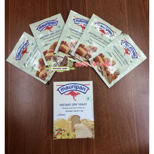 Hộp 5 gói Men bánh mì instant Mauri hoặc TP Thành Phát
