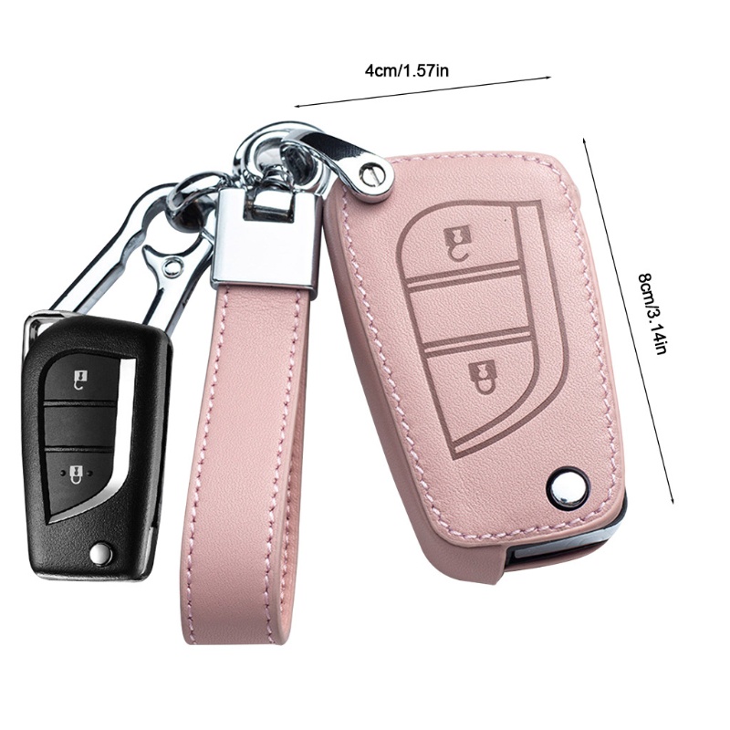 Bao Da Bảo Vệ Chìa Khóa Điều Khiển Từ Xa Cho Xe Hơi C-HR CHR Camry