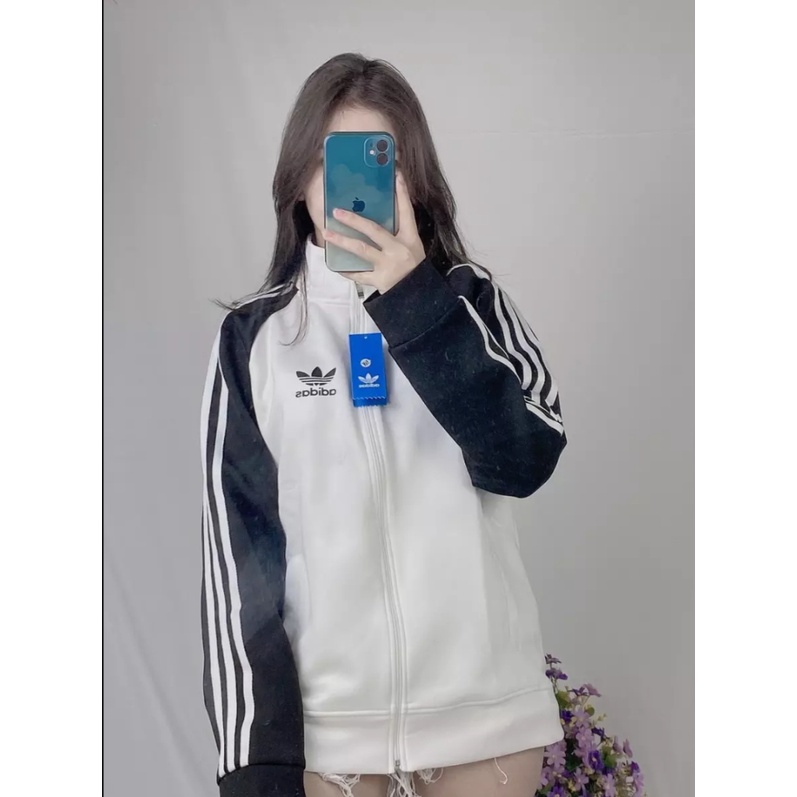 Áo Khoác Thun In Chữ Adidas Form Rộng Chất Thun Umi Siêu Đẹp