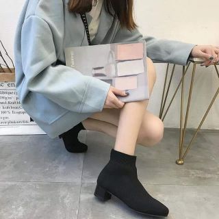 Boots len cổ ngắn nữ