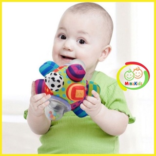 Bóng Vải Phát Triển Giác Quan Núm Xúc Xắc Lục Lạc Luyện Vận Động Cho Bé B04