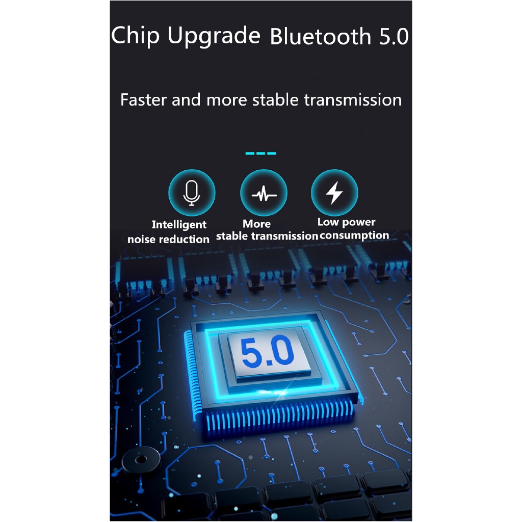 Tai Nghe Nhét Tai Không Dây Kết Nối Bluetooth 5.0 Cho Samsung Huawei Xiaomi Android