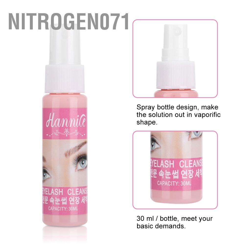 [Hàng mới về] Dung dịch vệ sinh lông mi trước khi nối mi tiện dụng 30ml