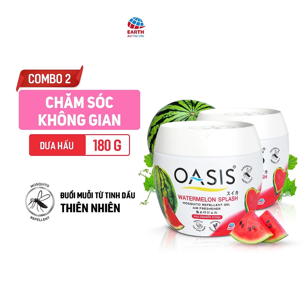 Combo 2 hộp Sáp thơm đuổi muỗi OASIS (Nhiều lựa chọn hương)