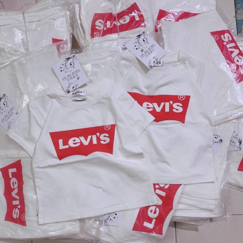 ANU100 - ÁO PHÔNG ĐÔI CỘC TAY TRẮNG LEVI’S CHO GIA ĐÌNH . ️🥇