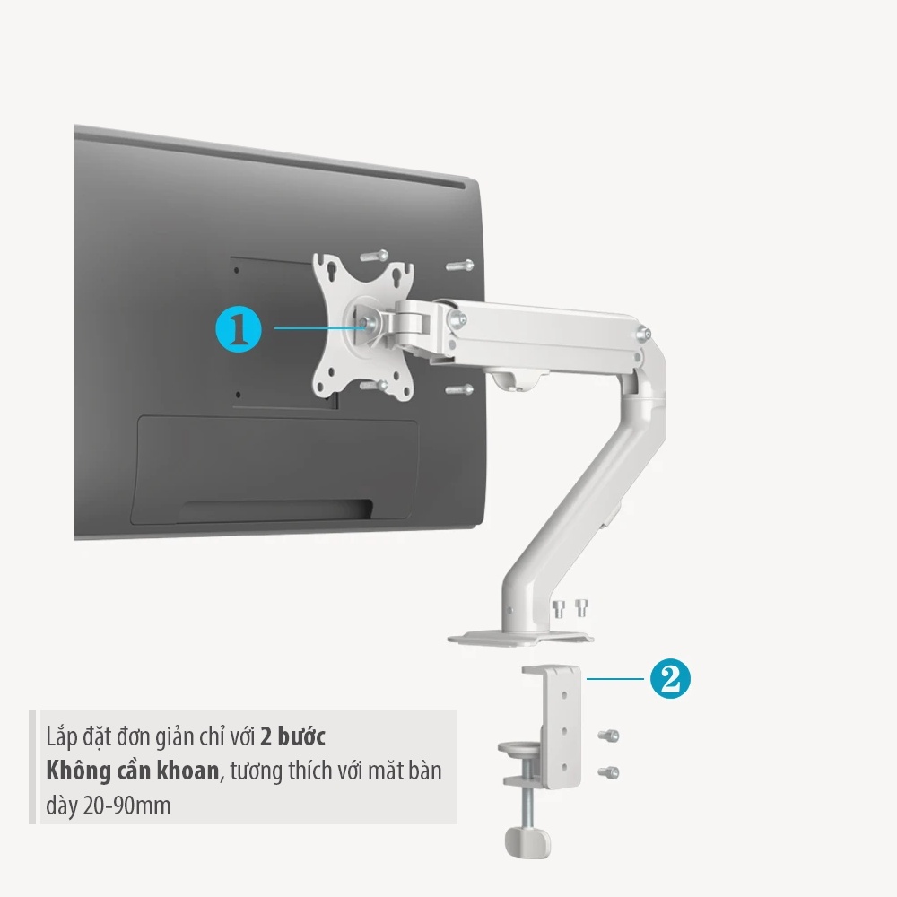 [Mã 1511ELSALE hoàn 7% đơn 300K] Giá treo màn hình máy tính Human Motion T6 | BigBuy360 - bigbuy360.vn