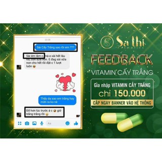 Viên Vitamin Cấy Trắng Sa Thị
