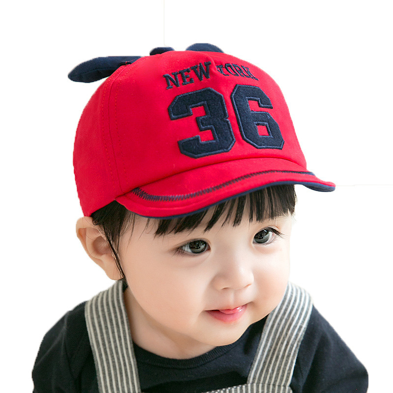 Mũ Lưỡi Trai Cotton Thêu Chữ Đáng Yêu Cho Bé 3-6 Tuổi