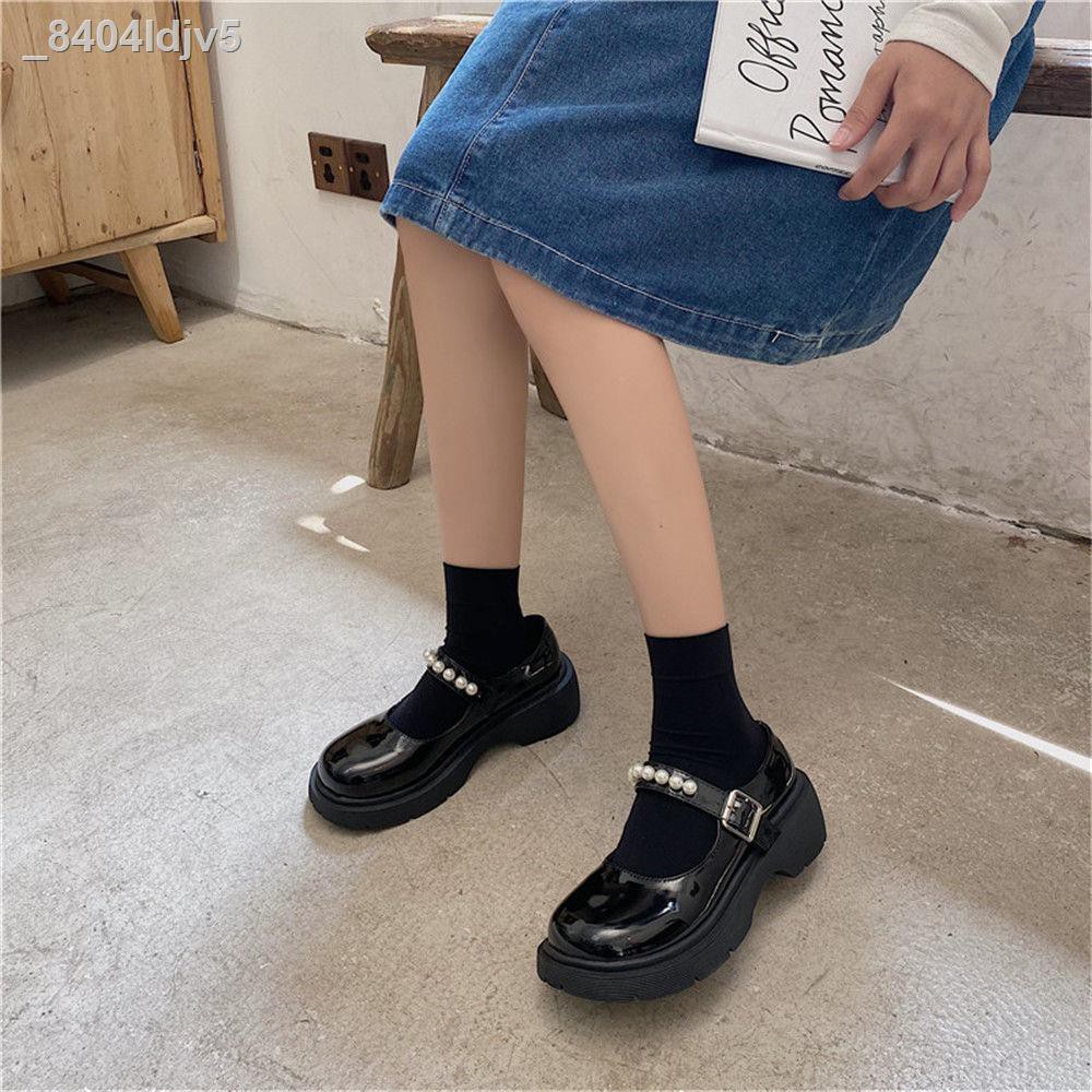giày quai tronggiày cao☇✑✢Mary Jane Giày da nam nhỏ Nhật Bản jk nữ sinh phiên Hàn Quốc retro hoang dã 2021 búp b