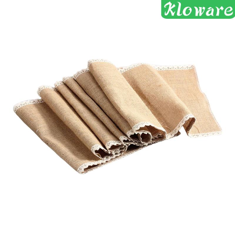 Khăn Trải Bàn Hình Chữ Nhật Phong Cách Mộc Mạc Dùng Trang Trí Tiệc Cưới